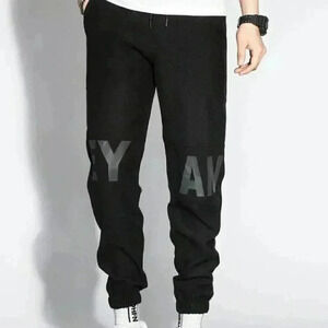 Black Mens Tapered Pants